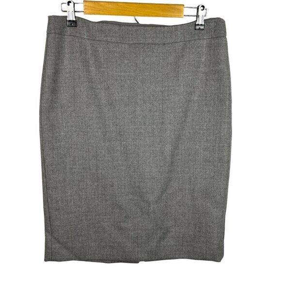 J.Crew Womens 100% Wool Skirt Sz 10 Pencil Knee length Midi Business Office - Picture 1 of 9